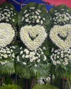 Standing 2 heart & 1 bilog